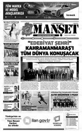 KAHRAMANMARAŞ MANŞET