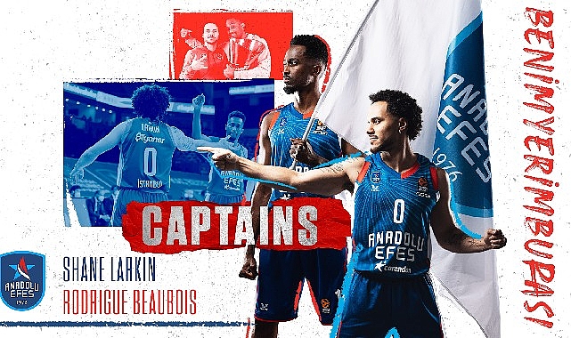 Anadolu Efes’te Shane Larkin Kaptan, Rodrigue Beaubois ise İkinci Kaptan Oldu