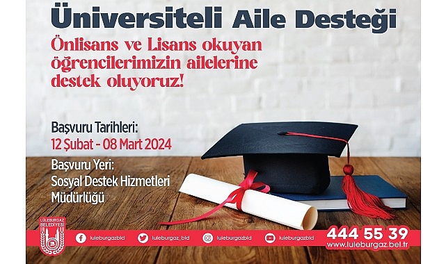 ‘Üniversiteli Aile Desteği’ başvuruları başlıyor