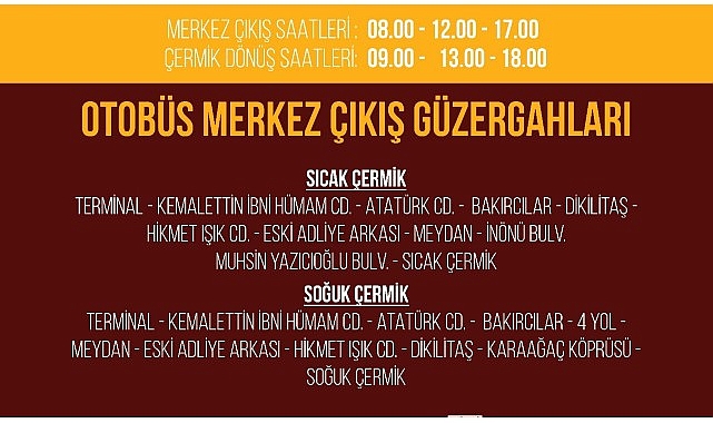Sivas Çermikler İçin Otobüs Seferleri Başladı