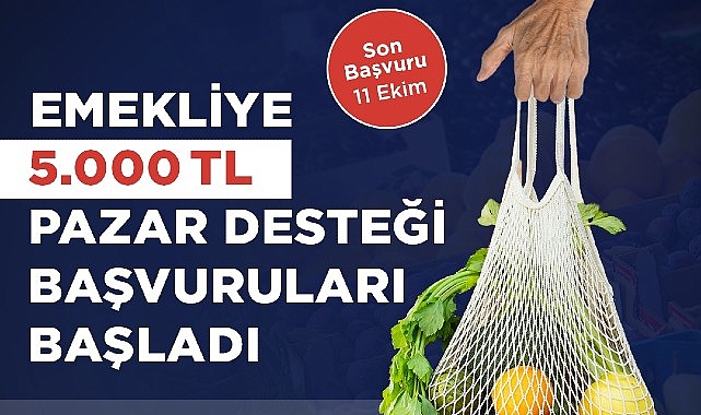 Bakırköy Belediyesi’nin emeklilere pazar desteği başvuruları başladı