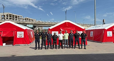 Bu çadırlar Büyükşehir itfaiyesini daha güçlü kılacak