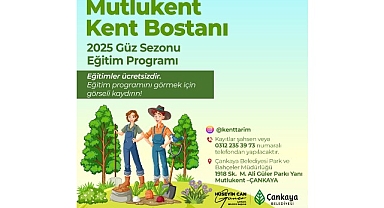 Kent Bostanları Güz Eğitimleri Başlıyor