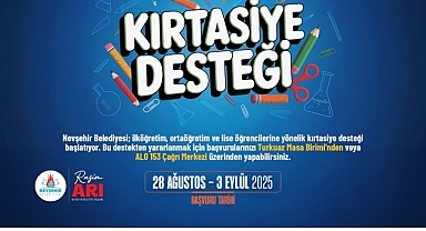 “Kırtasiye Desteği” İçin Başvurular Başladı