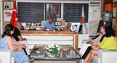 Kurs öğretmenlerinden Başkan Topaloğlu’na ziyaret