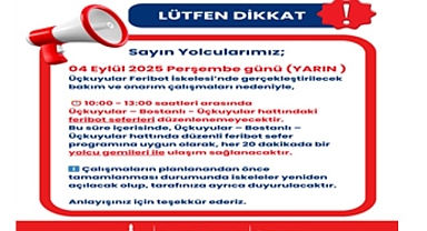 Perşembe günü feribot seferlerine üç saatlik ara