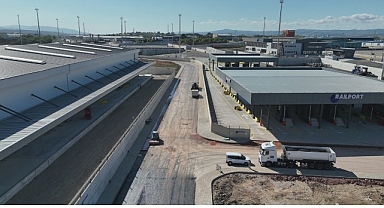 Railport’un çevre yolları asfaltlanıyor