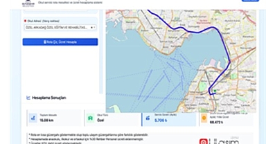 Servis ücretleri artık web sitesinden hesaplanacak