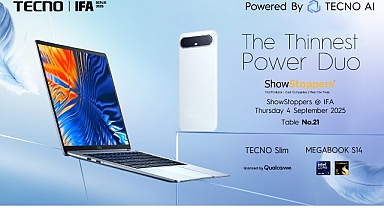 TECNO, IFA ShowStoppers 2025’te TECNO Slim Akıllı Telefonlarını ve Yapay Zeka Destekli Dizüstü Bilgisayarlarını Tanıtacak