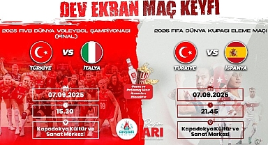 Voleybol ve Futbolda Çifte Heyecan Dev Ekranda