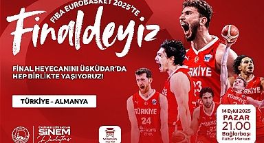 A Milli Basketbol Takımımızın Tarihi Mücadelesi Üsküdar’da kurulacak dev ekranda yayınlanacak