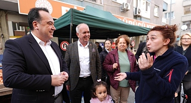 Başkan Dutlulu Karaköy Pazarı’nda Esnafı Dinledi